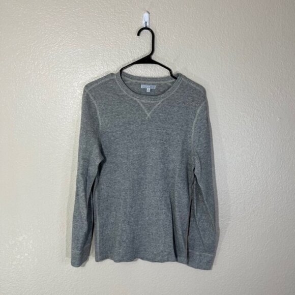 Wallace & Barnes Other - Wallace and Barnes Gray Waffle Knit Thermal Long Sleeve Shirt Top Large